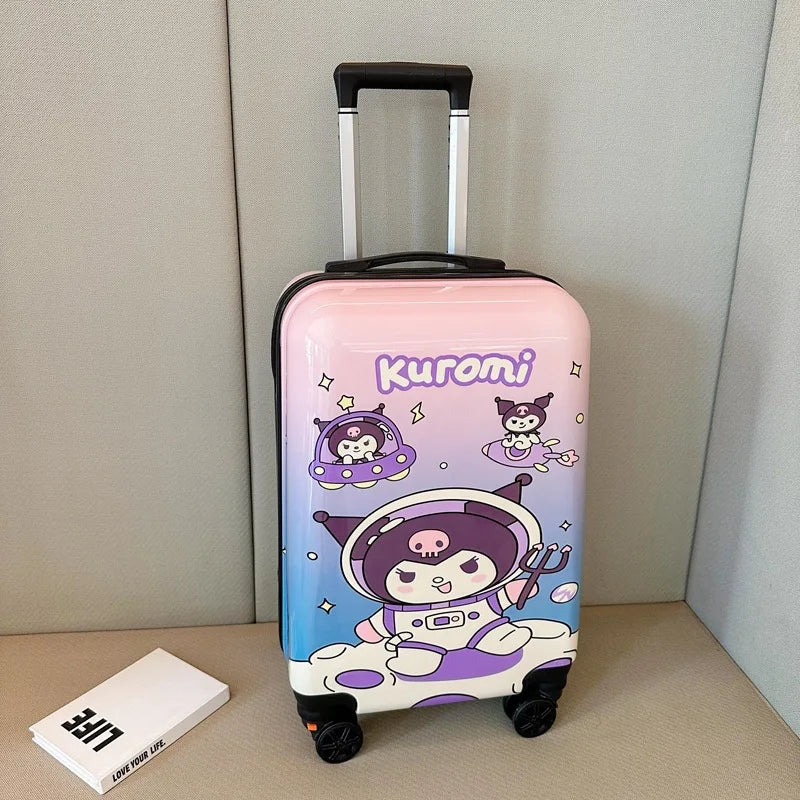 Durable & lightweight kids' hardshell carry-on luggage with smooth spinner wheels for easy trips.