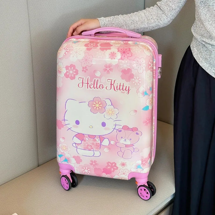 Compact hardshell kids' carry-on luggage. Weekend travel bag with organizer and smooth spinner wheels.
