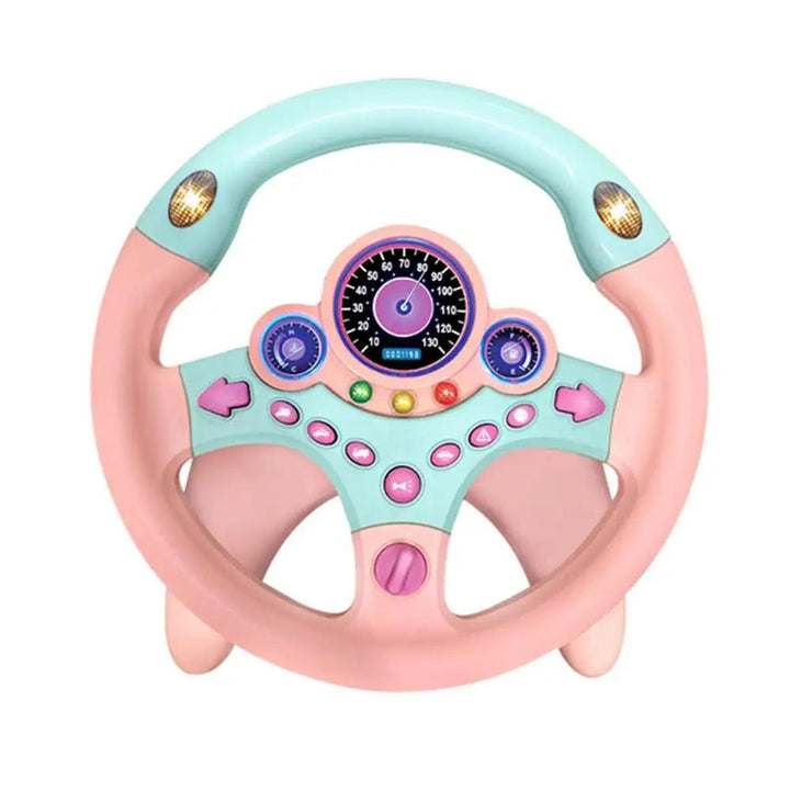 Toddler interactive driving simulator steering wheel toy, an educational game promoting developmental skills & fun.