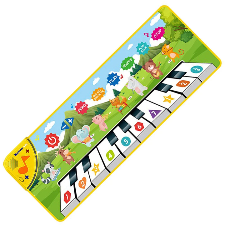 Toddler musical piano dance mat, an educational & sensory toy for interactive play and music education.