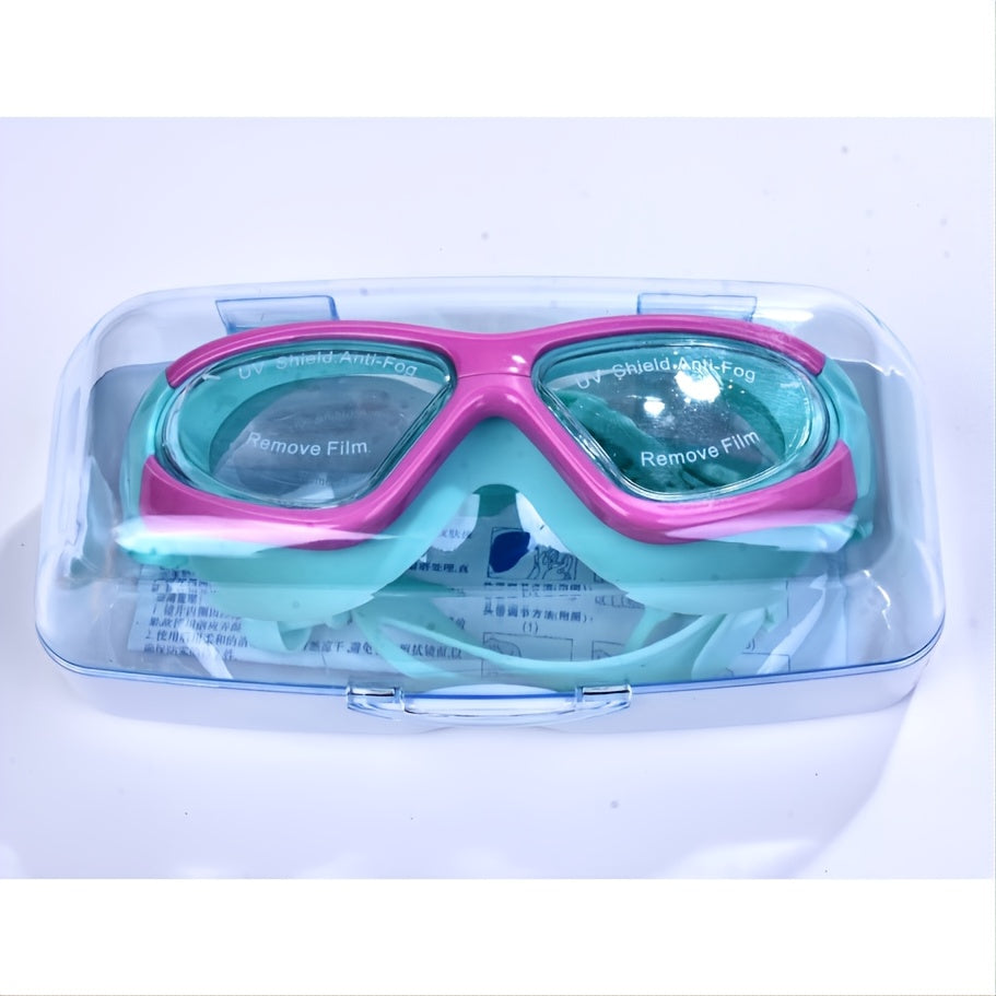 Reliable anti-fog, leak-proof kids' swim goggles ensuring comfortable, clear vision for children's swimming.