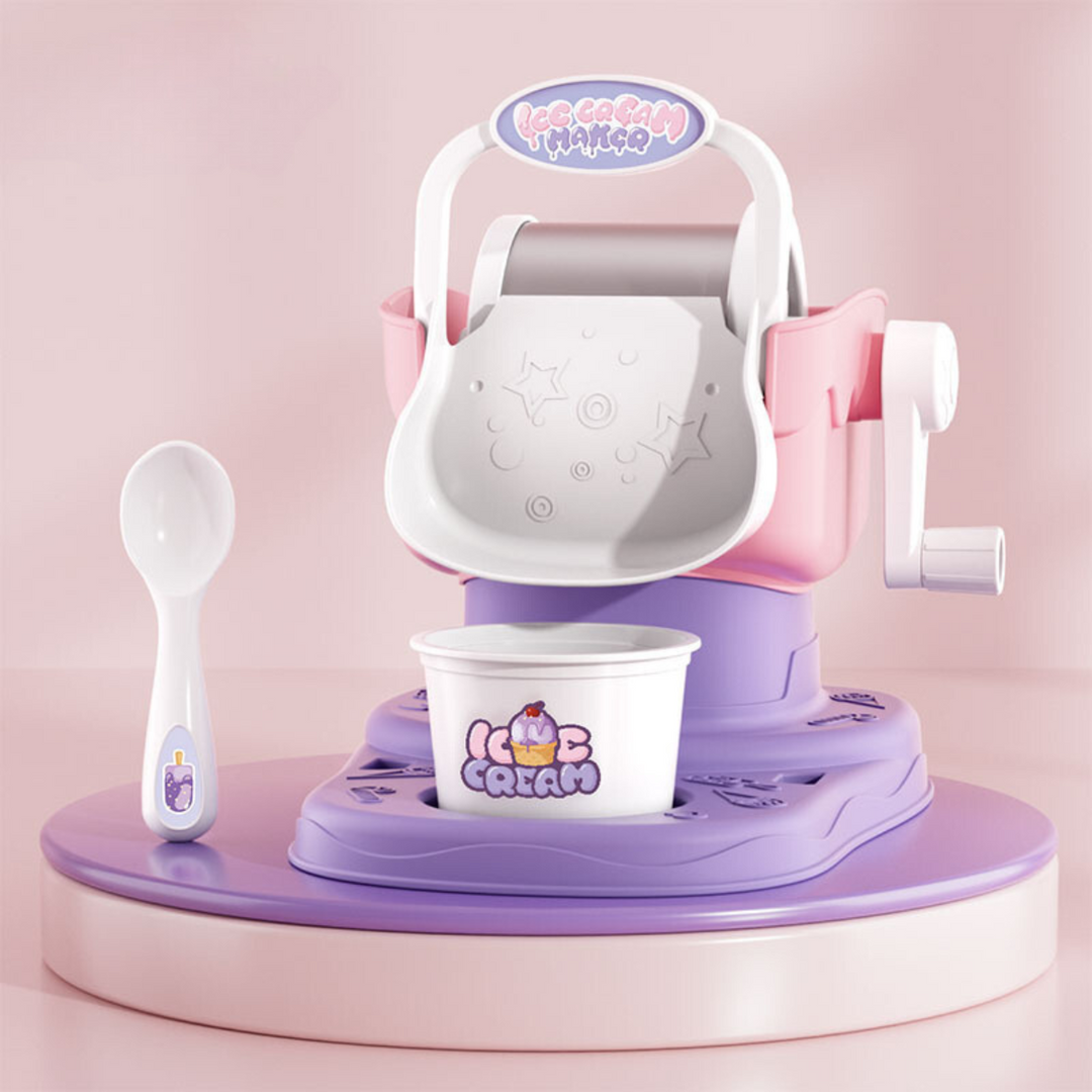 Colorful Mini Ice Cream Maker Playset, a fun kids' toy for creative role-play & imagination.