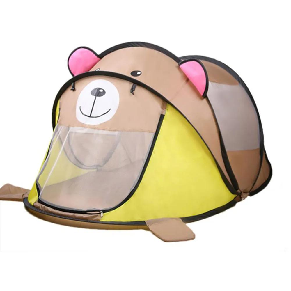 Bright cartoon pop-up play tent for children, perfect for imaginative indoor & outdoor adventures.