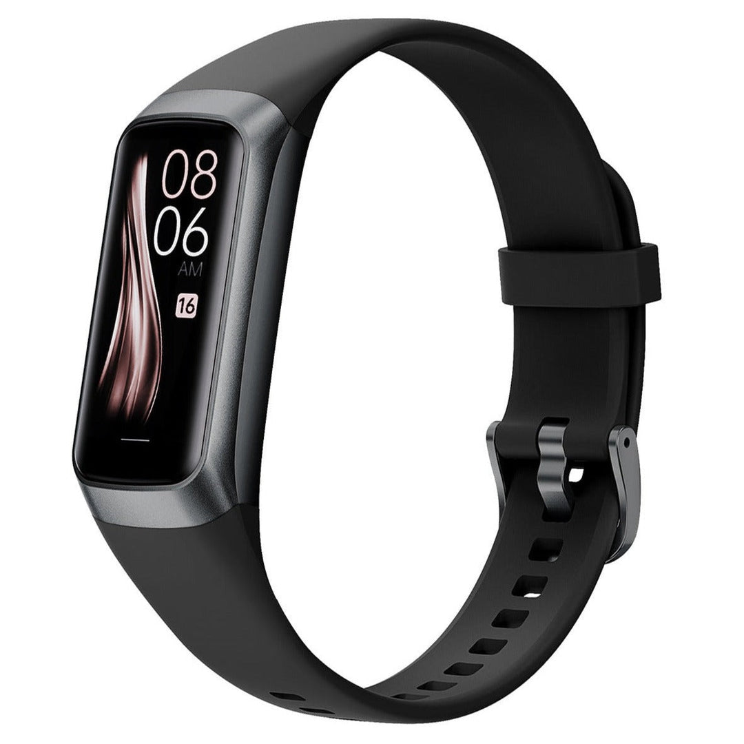 Kids' smart fitness tracker watch with vibrant display, activity monitor, and heart rate tracking for children's health.