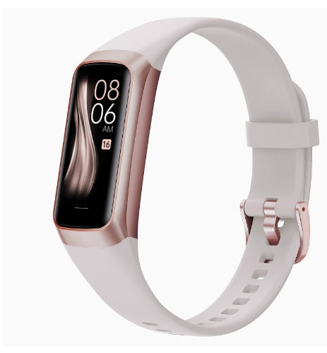 Easy-to-use kids' fitness tracker with bright screen, step counter, and notification alerts for active children.