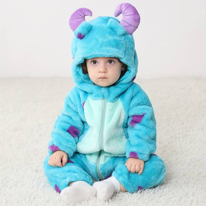 Kids' ultra-comfy animal onesie jumpsuit. Perfect for playtime, sleep, or as a cozy costume.