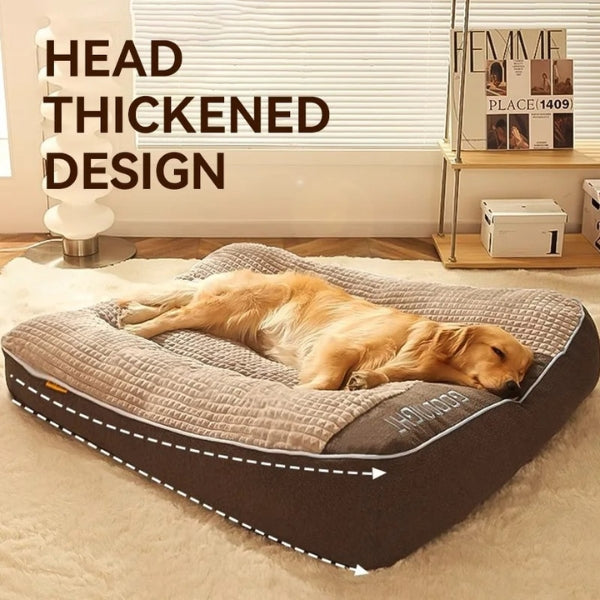 Comfortable extra large orthopedic dog bed, anti-slip base, plush surface. Ideal for senior dogs needing joint support.
