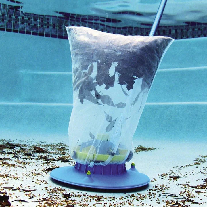 Large pool leaf vacuum with powerful suction for effortless swimming pool cleaning and efficient debris removal.