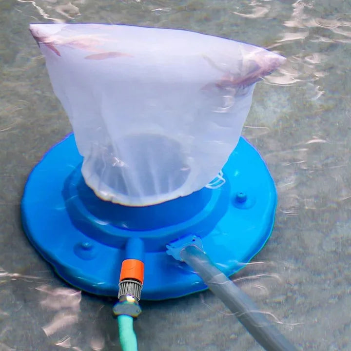 Powerful pool cleaner quickly removes leaves and debris, ensuring a sparkling clear swimming pool with minimal effort.
