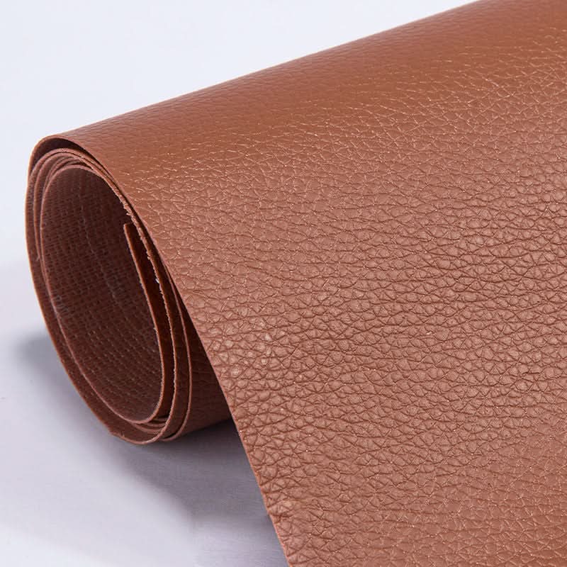 Large self-adhesive leather & vinyl repair patch (19.7x53.9") for furniture, car seats, & couches.