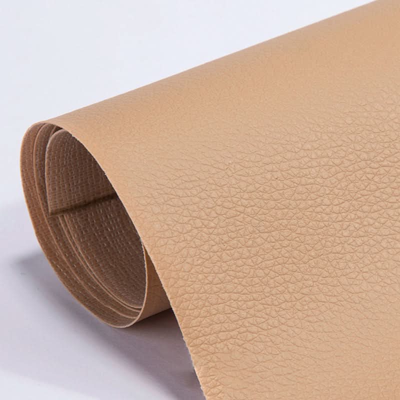 Faux leather & vinyl repair sheet (19.7x53.9") for restoring worn furniture & car interiors.