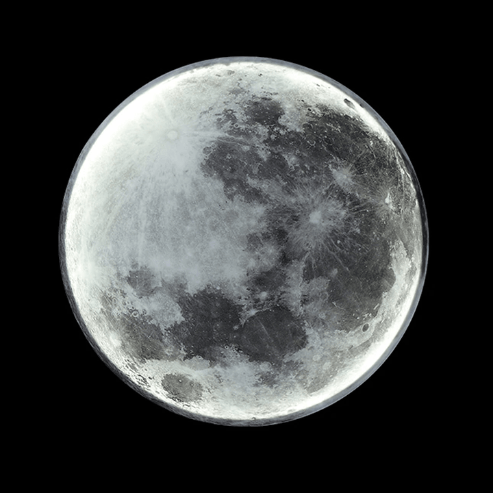 Bright LED moon wall light, offering stylish ambient lighting for modern bedroom & home decor.