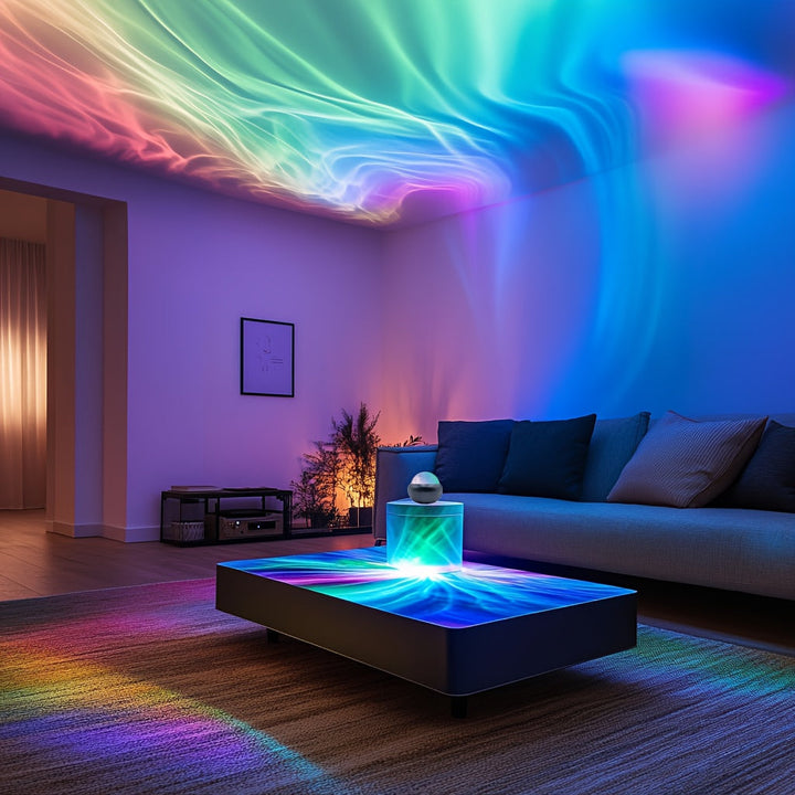 LED Starry Sky Projector creating enchanting galaxy & star light show. Ideal night light & room decor.