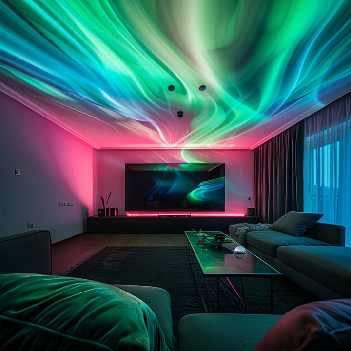 Compact LED Star Projector, delivers captivating starry sky effect. Ideal for bedroom night light & decor.