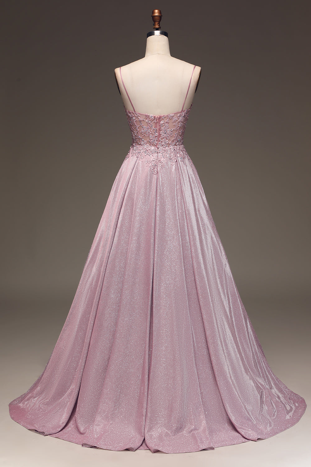 Stylish women's light pink embellished maxi dress, a chic choice for formal parties & evening wear.