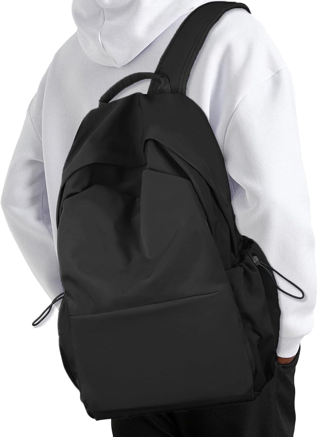 Organized multi-pocket 15.6" laptop backpack, water-resistant for school/work.