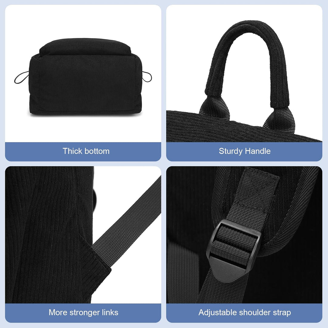 School & work water-resistant backpack for 15.6" laptops, lightweight design.