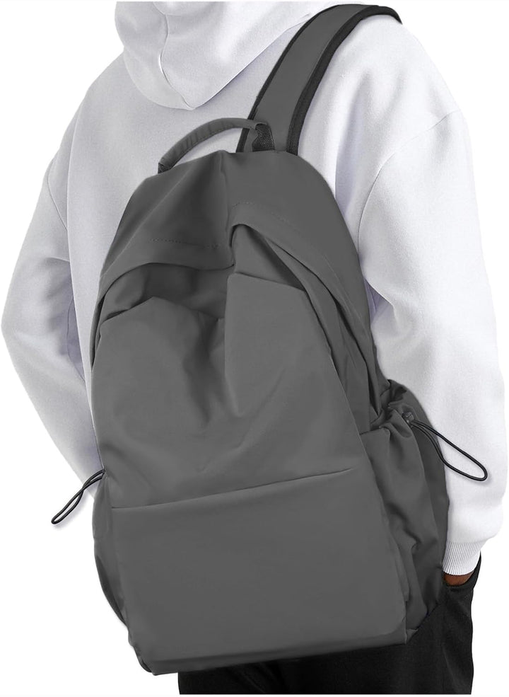 Multi-pocket 15.6" laptop bag, water-resistant, for daily organization.
