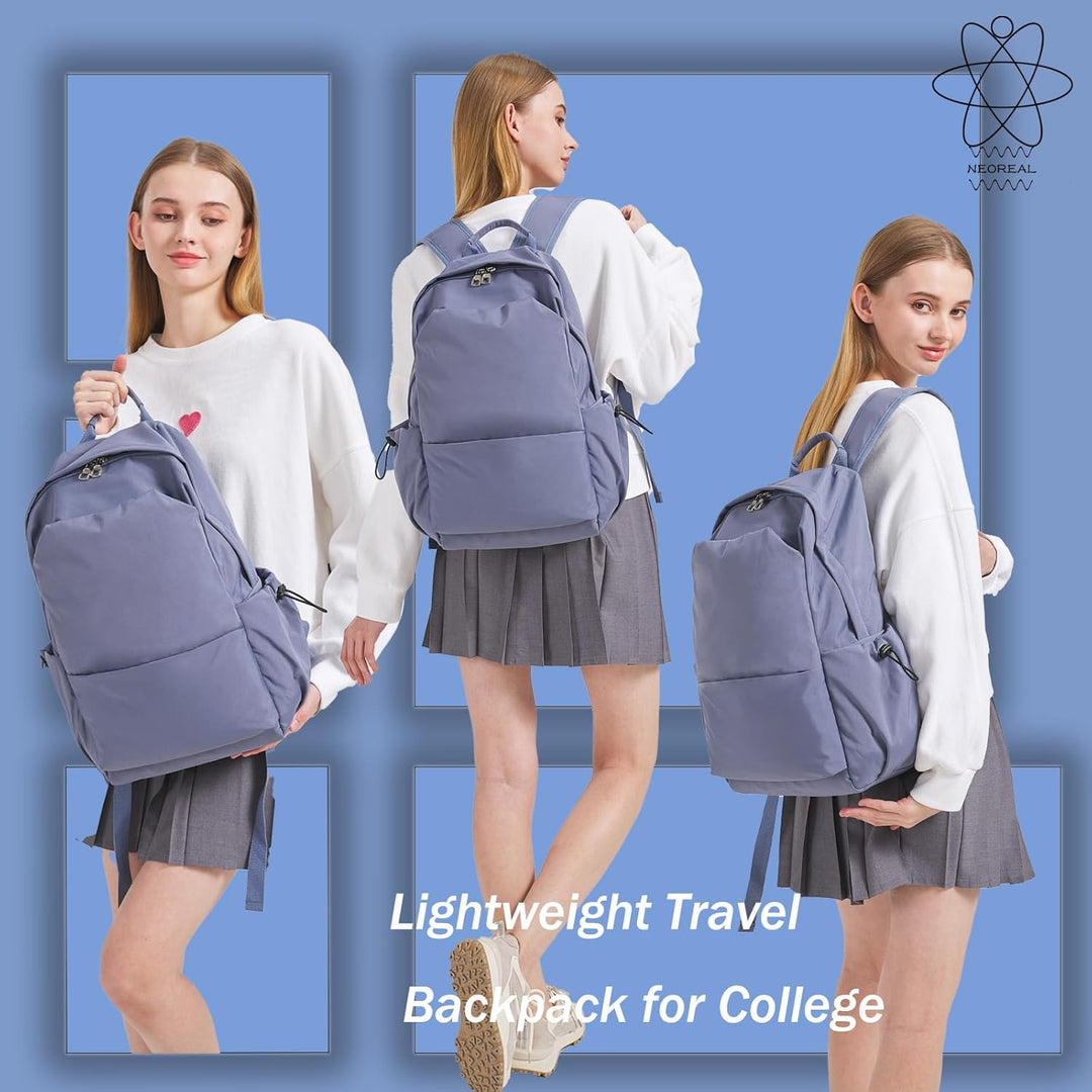 Women's work laptop backpack, organized & water-resistant, perfect for business.