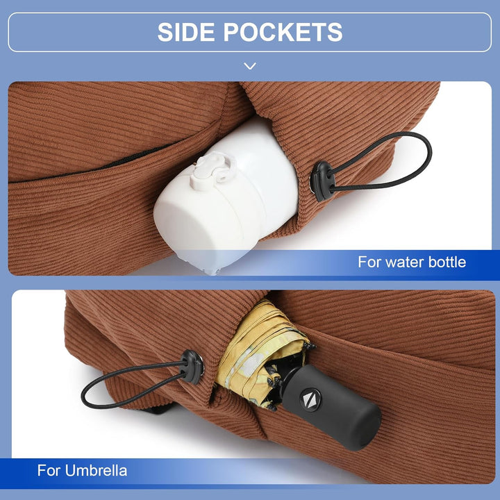 Organized school backpack for high school or university, lightweight & water-resistant.