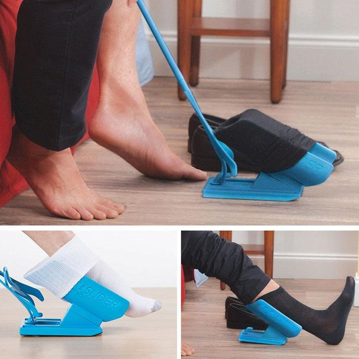 Assistive sock aid for seniors & anyone with limited mobility. Helps put on socks easily, no bending required, great for joint support.