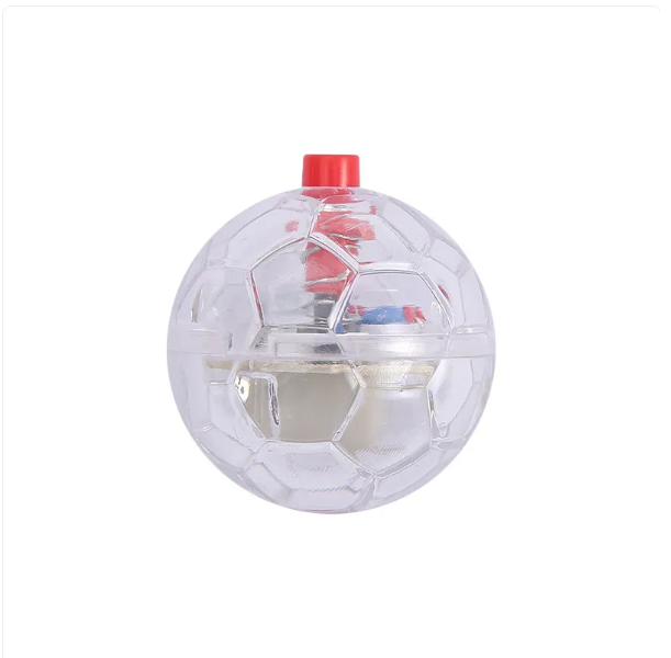 Durable LED light-up football dog toy, ideal for night play & outdoor fetch, keeping active dogs entertained.