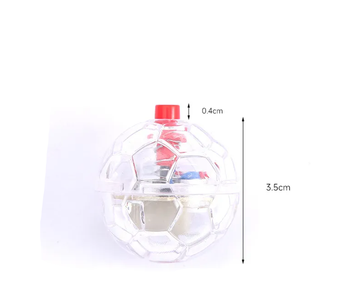 Dog's luminous LED football toy, designed for outdoor active play, durable for fetch & interactive fun.