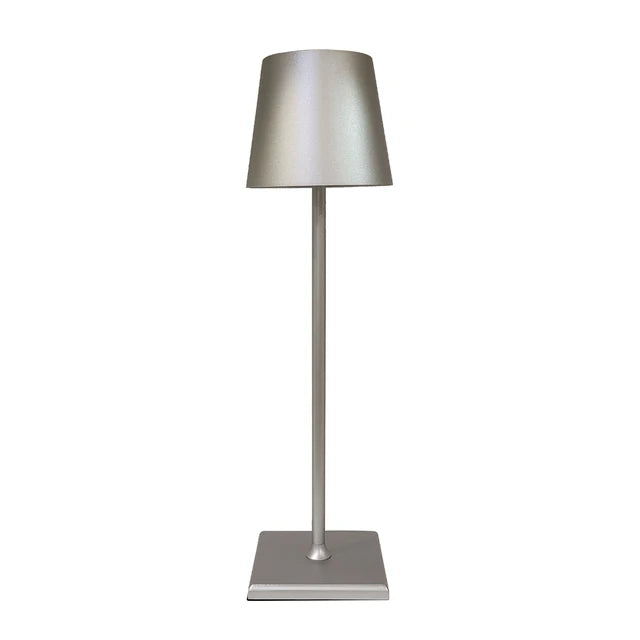 Soft, dimmable light from LumoGlow LED lamp, wireless & rechargeable with intuitive touch control.