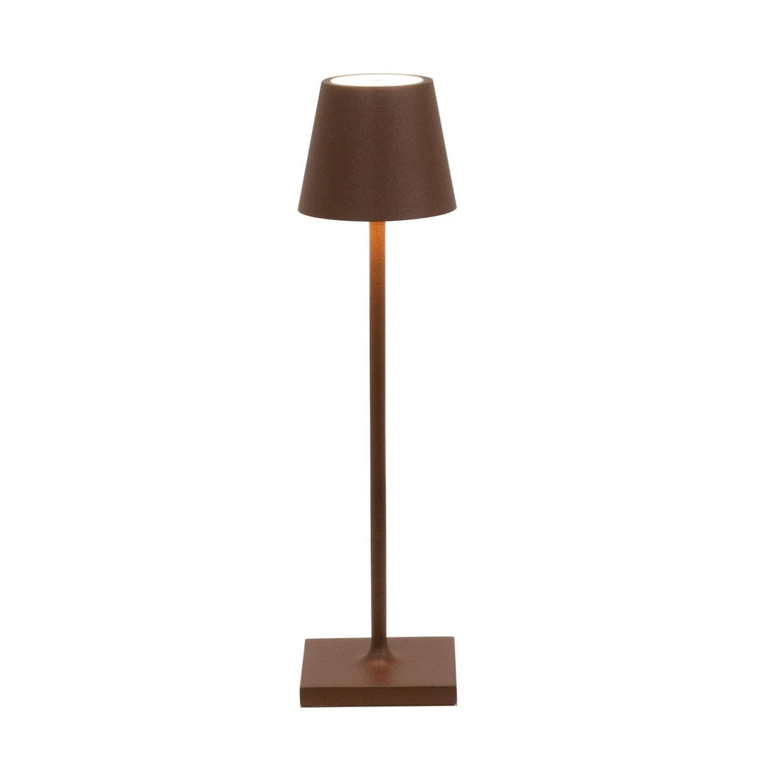 USB rechargeable LumoGlow wireless LED lamp, modern design with touch control for easy use.