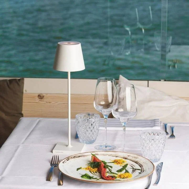 Versatile LumoGlow LED lamp, great for indoor ambiance or outdoor portable lighting.