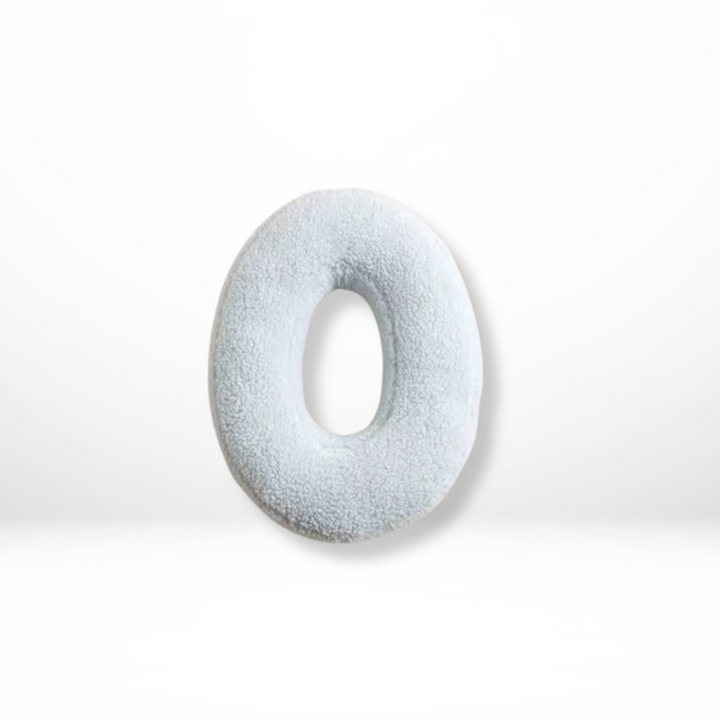 Plush alphabet velvet cushion, offers supreme comfort & decorative appeal.