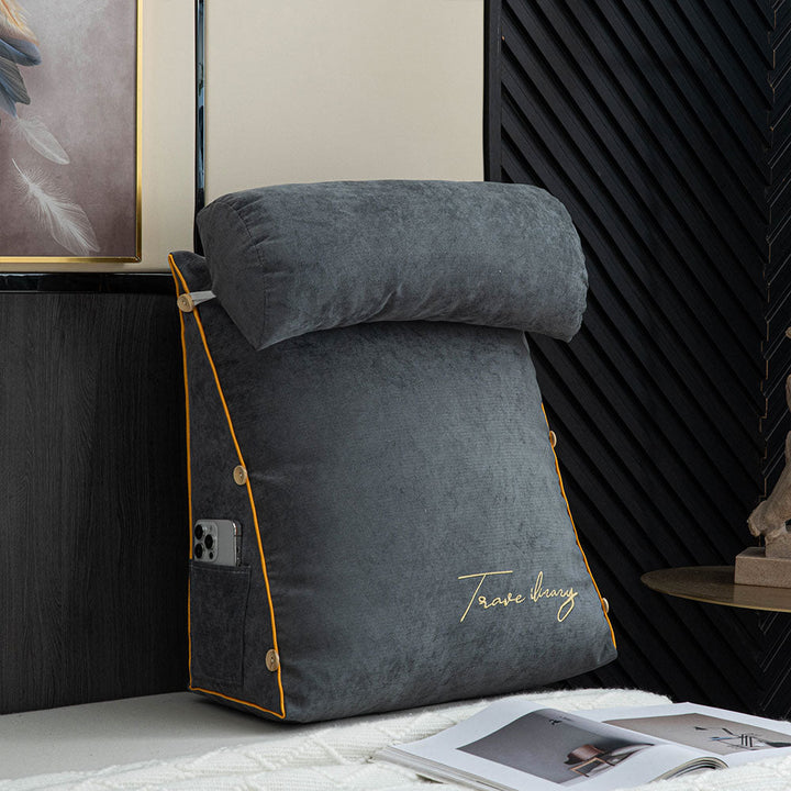 Plush reading nook cushion with ergonomic support for cozy, comfortable seating and relaxation.