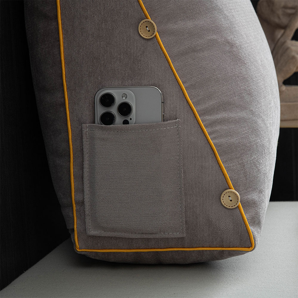 Ergonomic back and neck support pillow for reading, ensuring comfortable seating and relaxation.