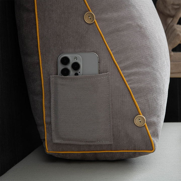Ergonomic back and neck support pillow for reading, ensuring comfortable seating and relaxation.