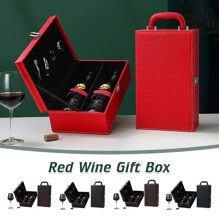 Portable wine carrying case, perfect for travel & secure transport of your favorite wines.