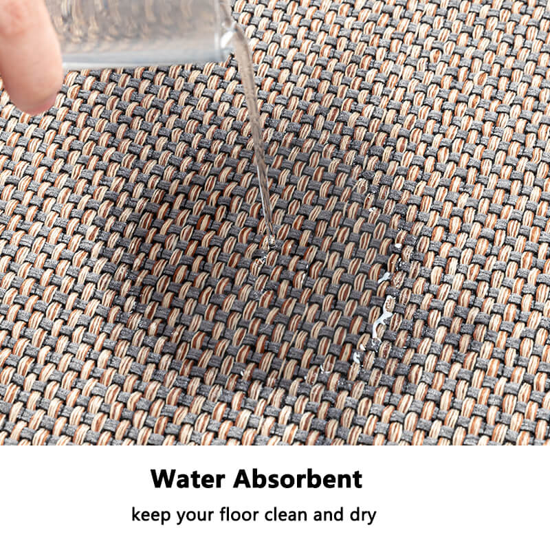 Easy-clean machine washable woven indoor mat. Perfect for busy homes & high-traffic entryways.