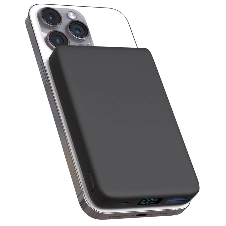 Magnetic wireless power bank, a compact MagSafe charger for your iPhone's battery life.