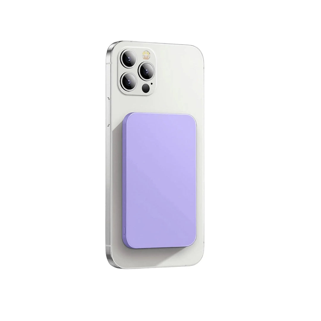 Seamless iPhone charging with this magnetic MagSafe power bank, a wireless portable solution.