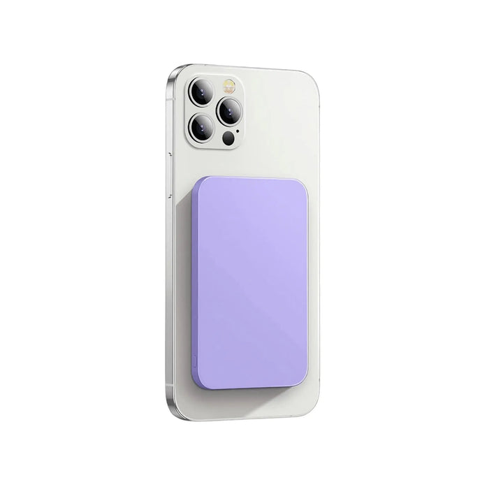 Seamless iPhone charging with this magnetic MagSafe power bank, a wireless portable solution.