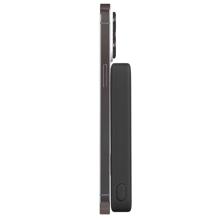 Efficient MagSafe portable power bank, delivering wireless power to your iPhone.