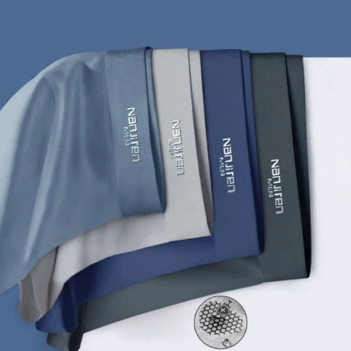 Close-up of the breathable fabric of a men's boxer brief, ideal for all-day wear