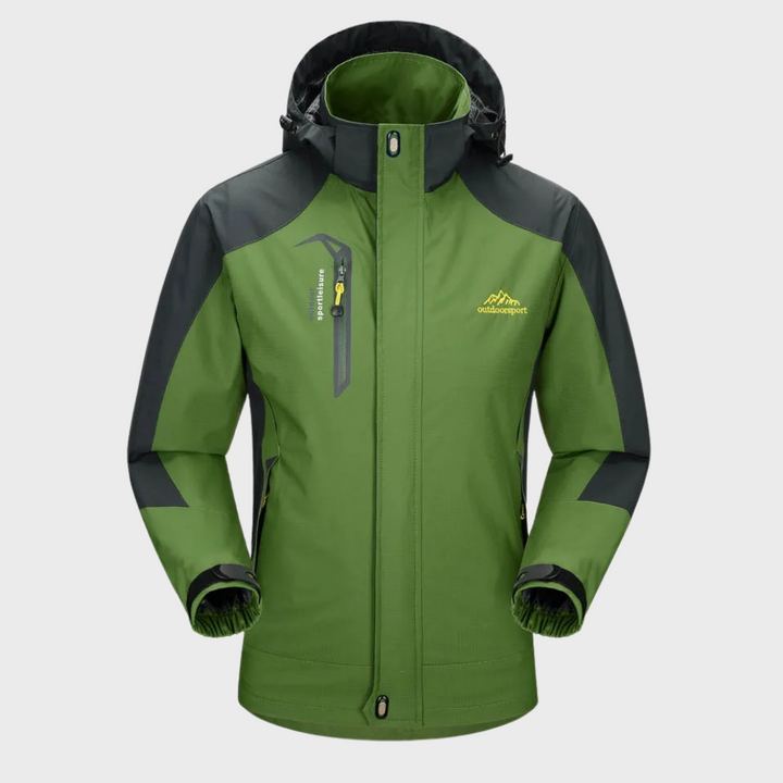 Functional men's waterproof wind jacket, perfect for any outdoor pursuit or commute.
