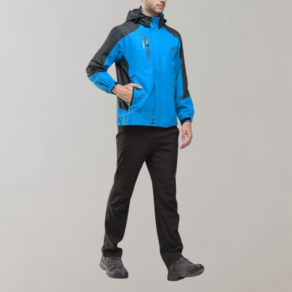 Stylish men's wind jacket, perfect for outdoor adventures and daily use.
