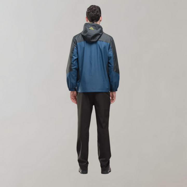 Modern men's all-season jacket, windproof and rainproof for versatile use.