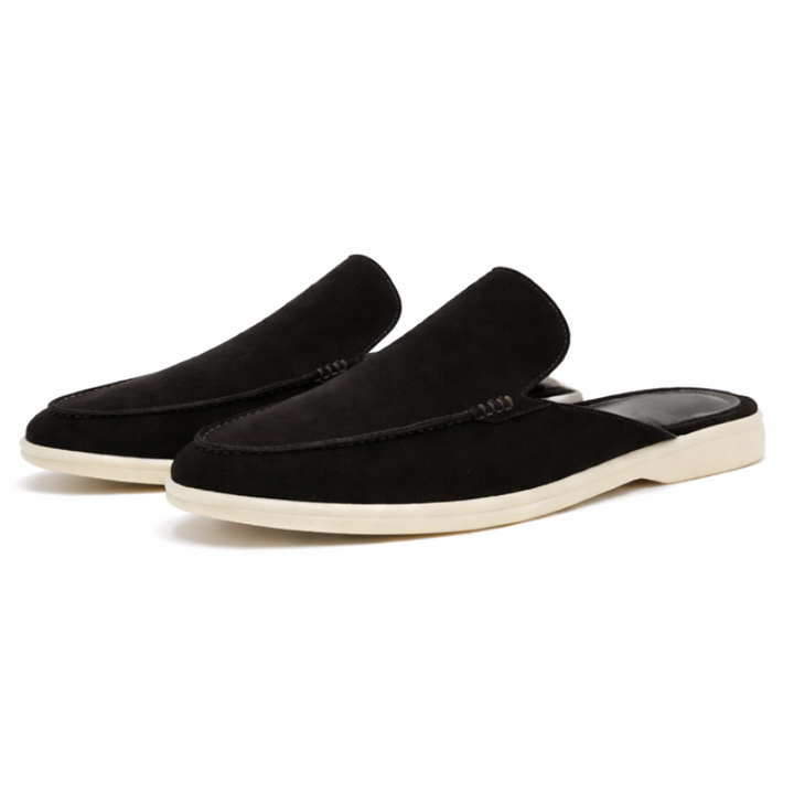 Men's backless slip-on loafers, perfect for summer comfort. Casual, modern style for easy everyday wear.