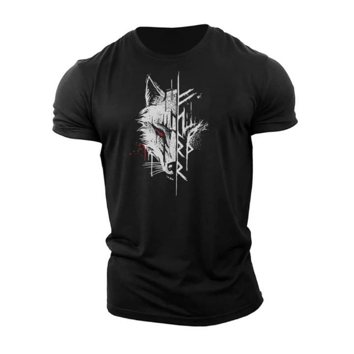 Men's bold graphic print short sleeve t-shirt, perfect for casual streetwear style and comfort.