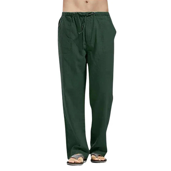 Men's comfortable drawstring pants, oversized fit for ultimate breathability and ease.