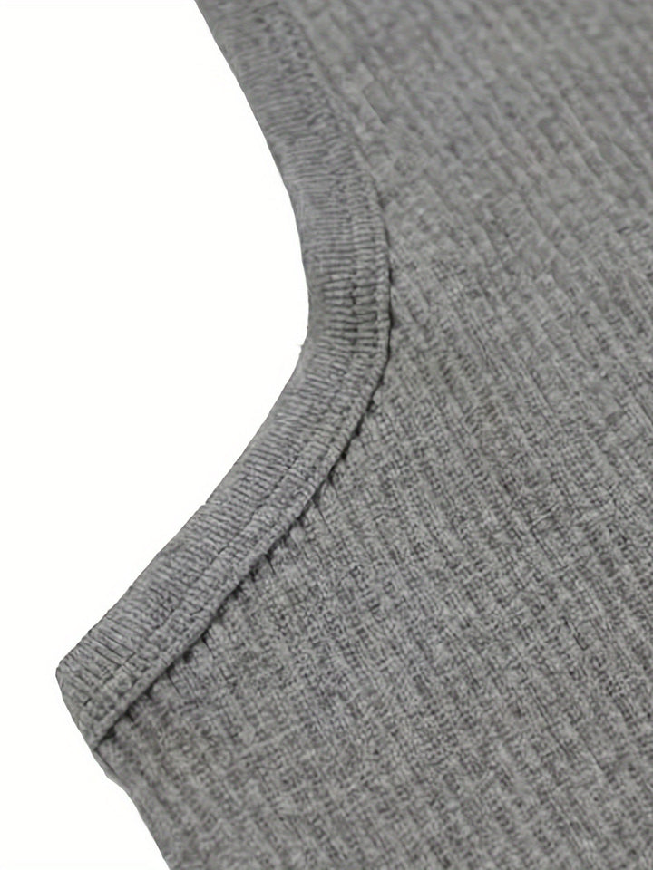 Performance men's tank top, breathable & lightweight for intense summer athletic activities.