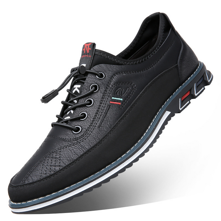 Minimalist Men's Barefoot Oxford Shoes, lace-up closure ensures a secure & comfortable fit.