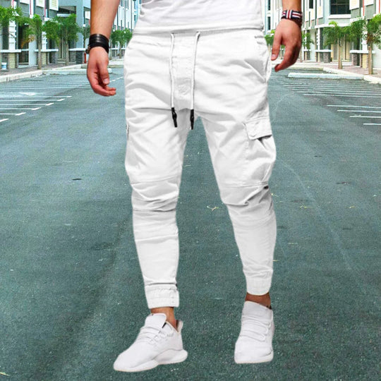 Comfortable men's relaxed fit cargo pants, great for active wear, daily activities, & casual men's fashion.